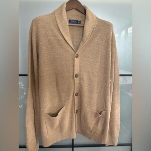 Polo by Ralph Lauren Men's Beige Cardigan Sweater